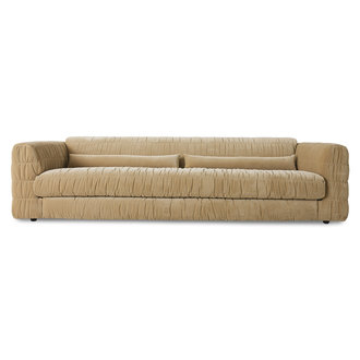 HKLIVING club couch: royal velvet, cream
