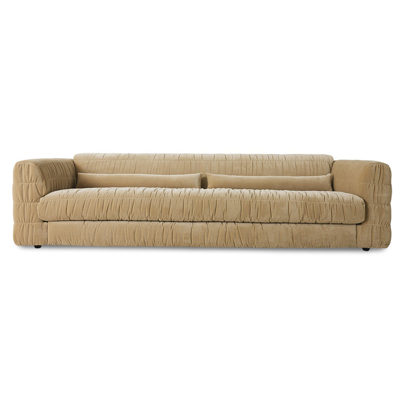HKLIVING-collectie club couch: royal velvet, cream