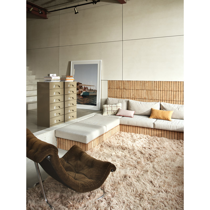 HKliving-collectie Fluffy rug soft pink (200x300)