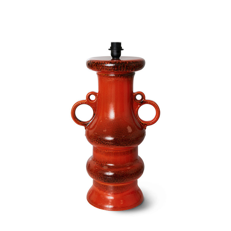 HKLIVING-collectie Grand tafellamp glazed orange