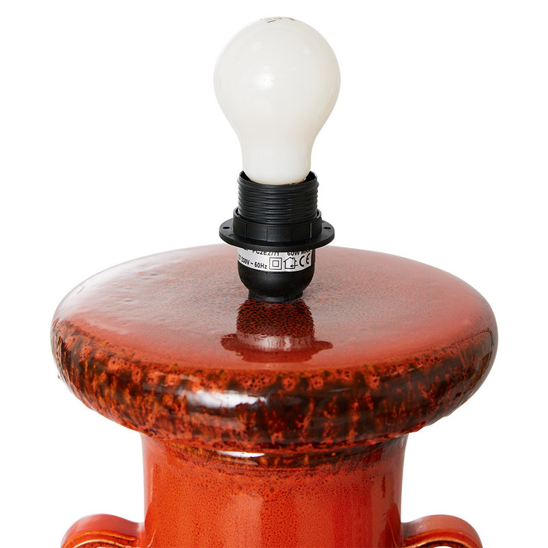 HKLIVING-collectie Grand tafellamp glazed orange