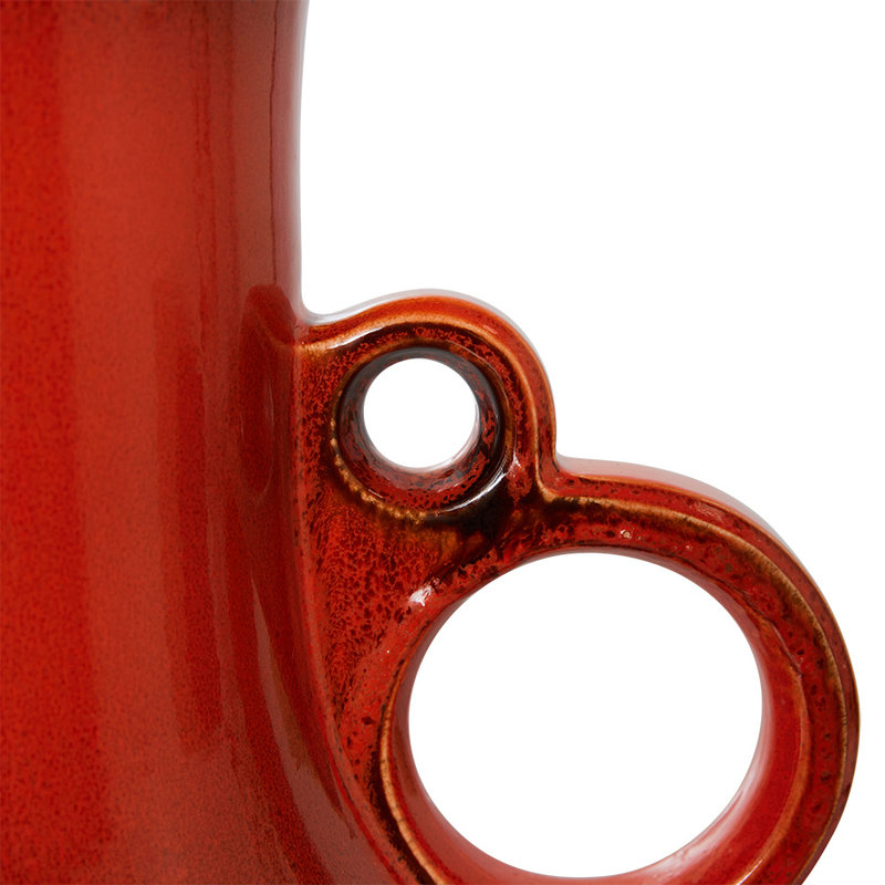 HKLIVING-collectie Grand tafellamp glazed orange