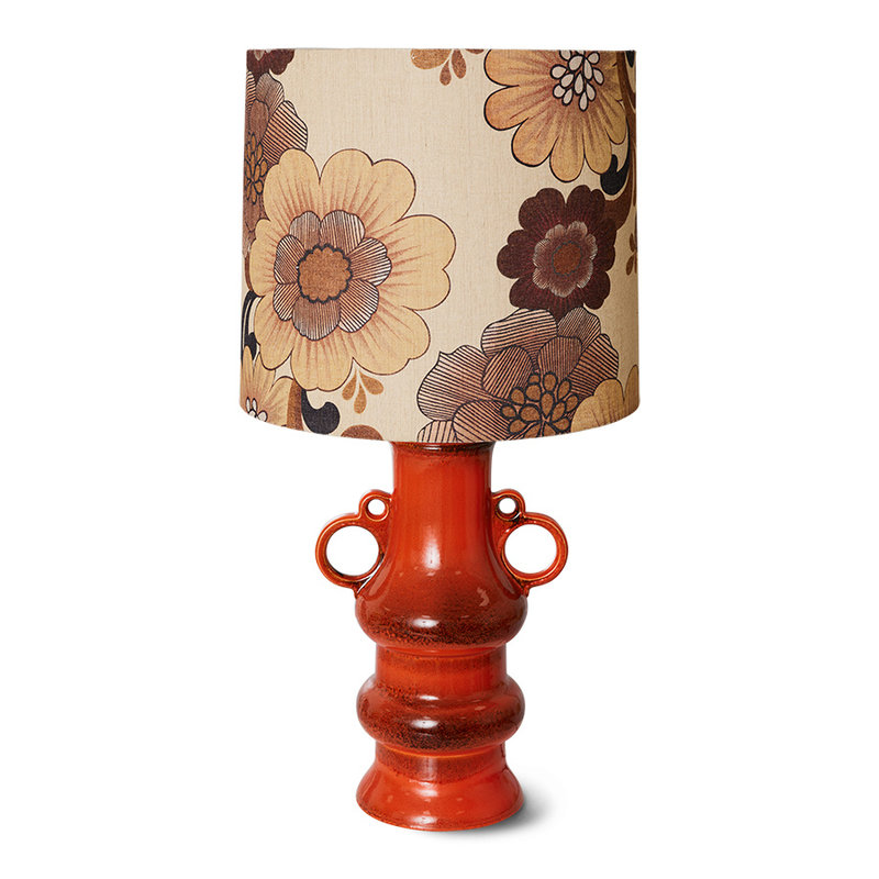 HKLIVING-collectie Grand tafellamp glazed orange