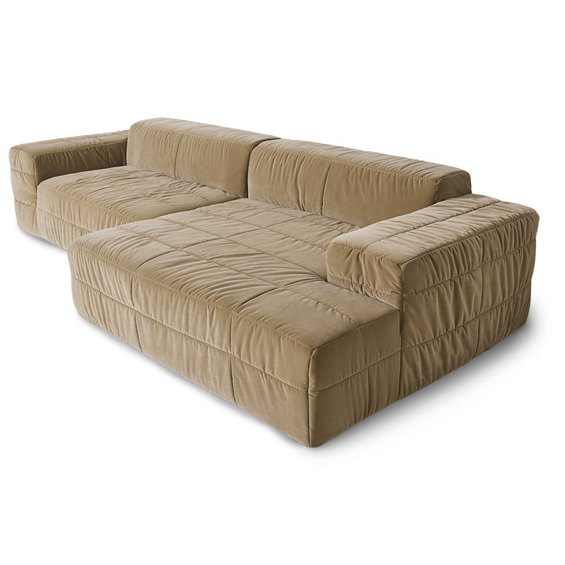 HKliving-collectie Brut sofa: element right divan, royal velvet, cream