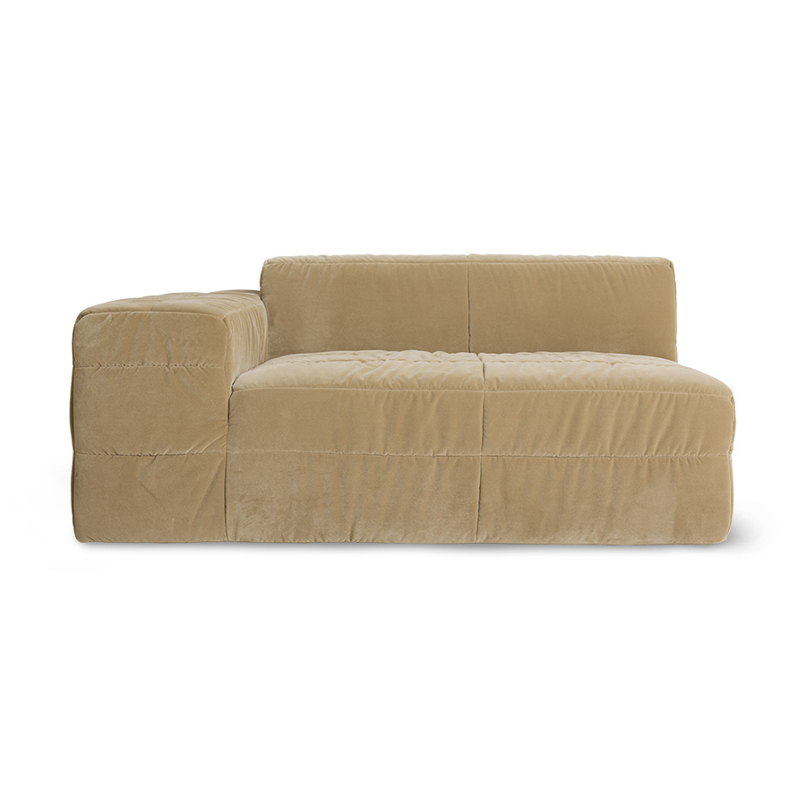 HKLIVING-collectie Brut sofa: element linker, royal velvet, cream