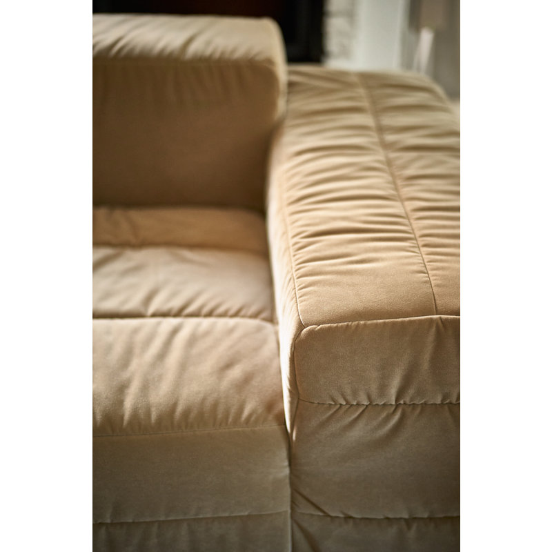 HKLIVING-collectie Brut sofa: element right, royal velvet, cream