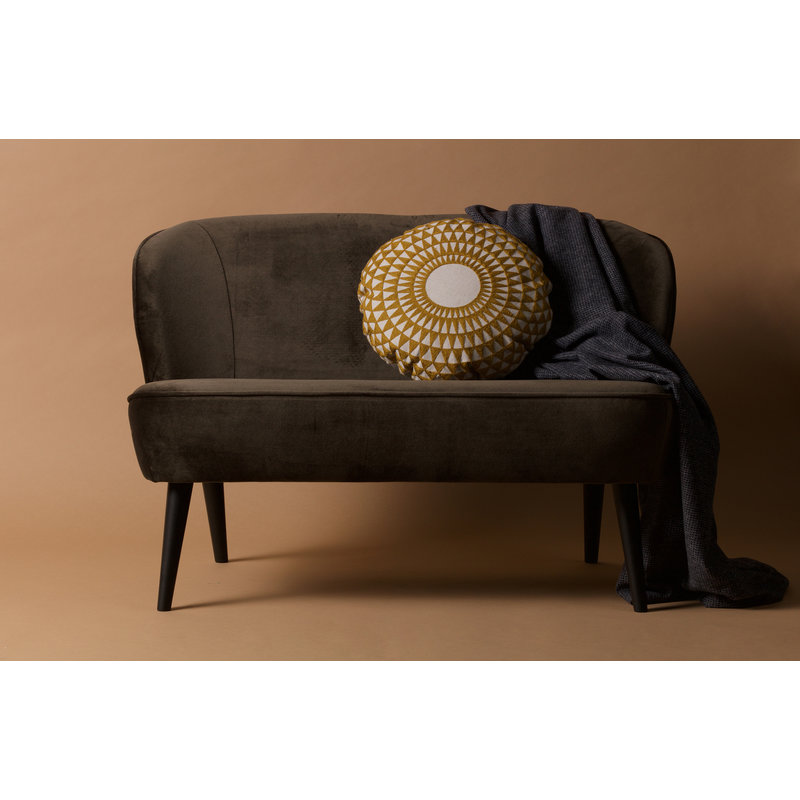 WOOOD-collectie Sara Small Sofa Velvet Warm Green