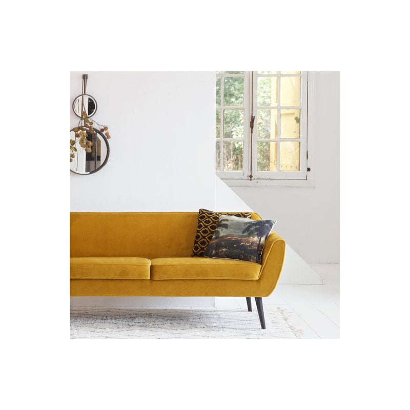 WOOOD-collectie Rocco Sofa 187 Cm Fluweel Oker