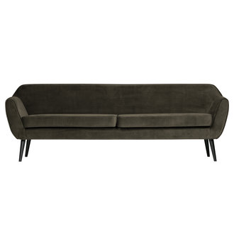 WOOOD Rocco Xl Sofa 230 Cm Velvet Warm Green