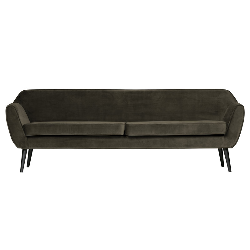 WOOOD-collectie Rocco Xl Sofa 230 Cm Fluweel Warm Groen