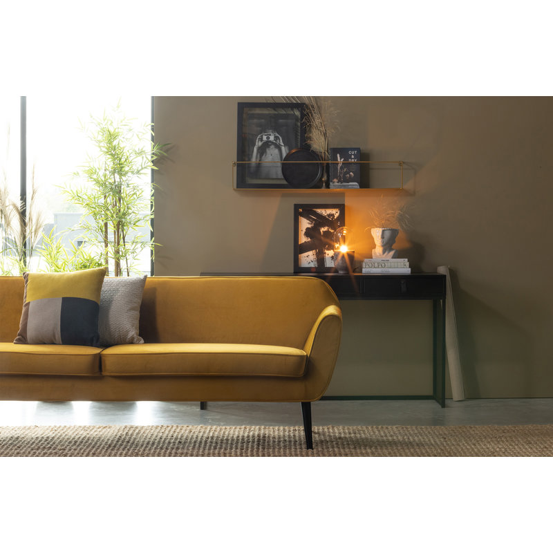 WOOOD-collectie Rocco Xl Sofa 230 Cm Fluweel Oker