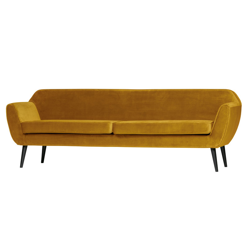 WOOOD-collectie Rocco Xl Sofa 230 Cm Fluweel Oker