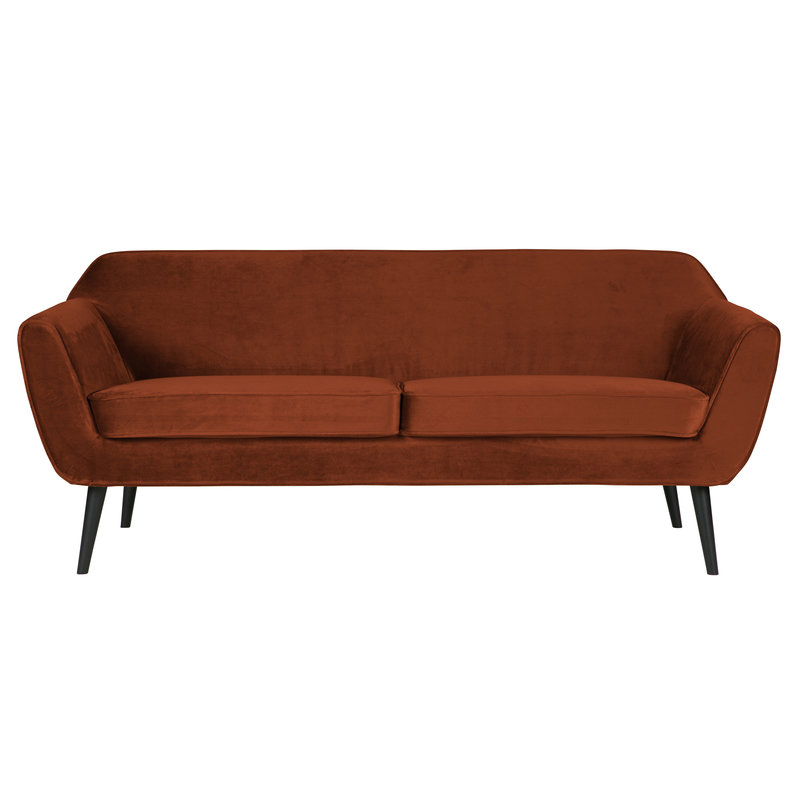 WOOOD-collectie Rocco Sofa 187 Cm Fluweel Roest