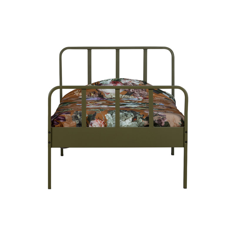 WOOOD-collectie Mees Bed Metaal Army 90x200 Cm