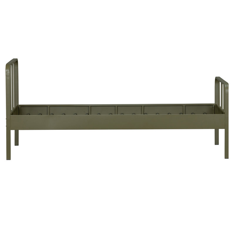 WOOOD-collectie Mees Bed Metaal Army 90x200 Cm