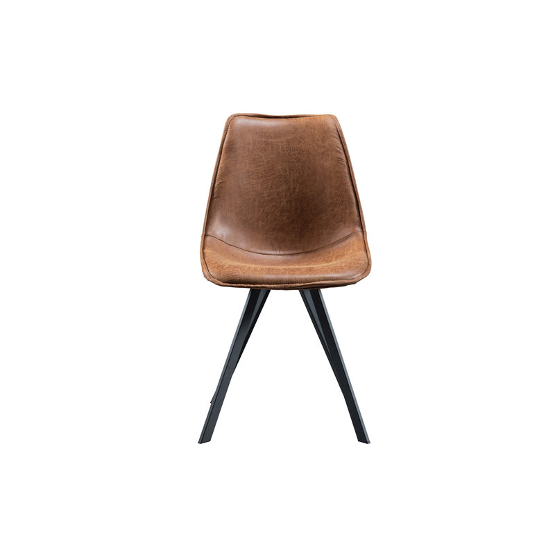 WOOOD-collectie Set Of 2 Swen Dining Chair Cognac