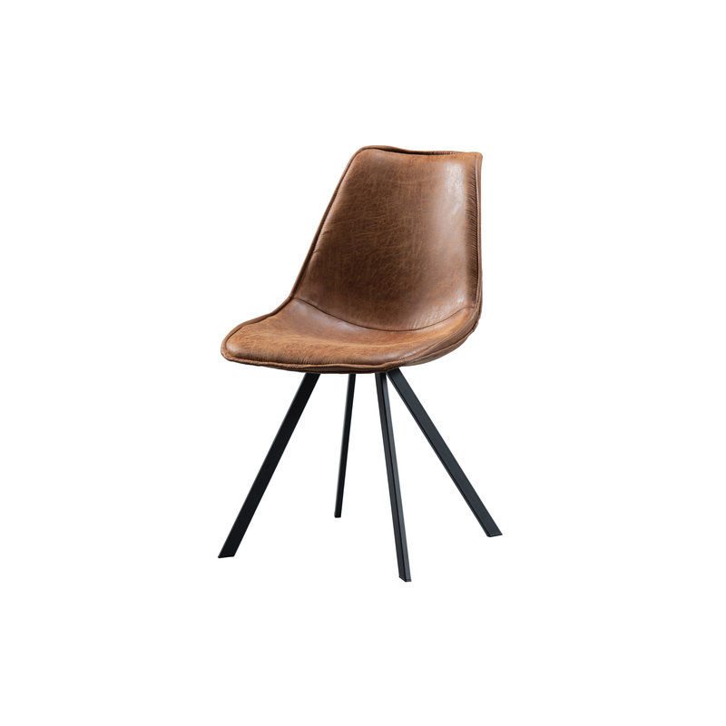 WOOOD-collectie Set Of 2 Swen Dining Chair Cognac