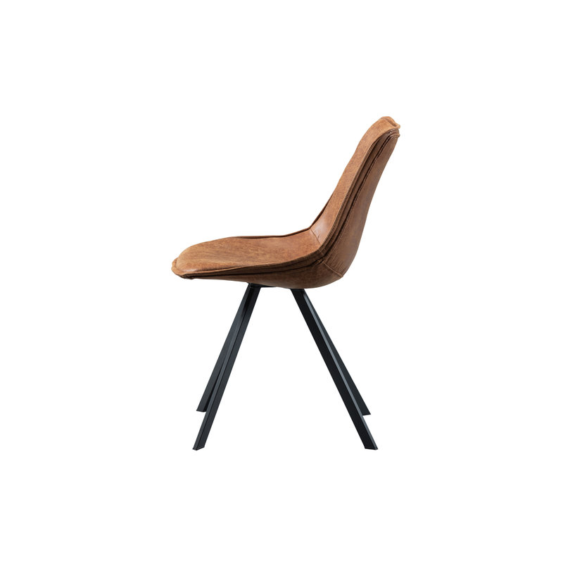 WOOOD-collectie Set Of 2 Swen Dining Chair Cognac