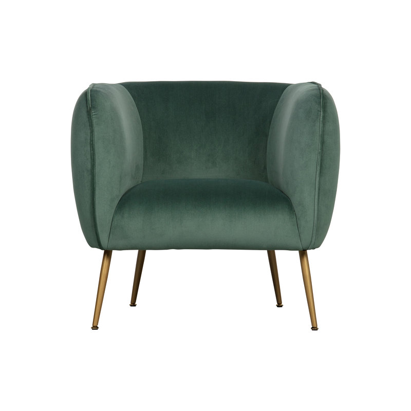 WOOOD-collectie Scout Armchair Velvet Green