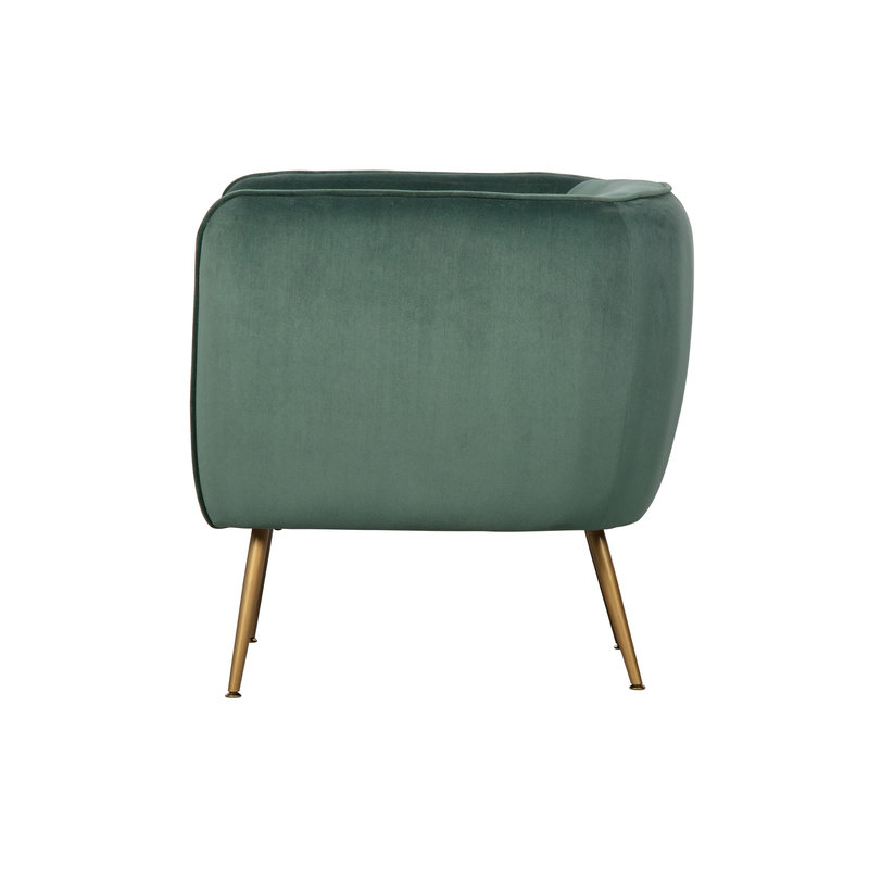 WOOOD-collectie Scout Armchair Velvet Green