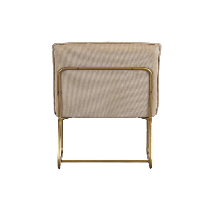 WOOOD-collectie Fie Fauteuil Ribstof Zand