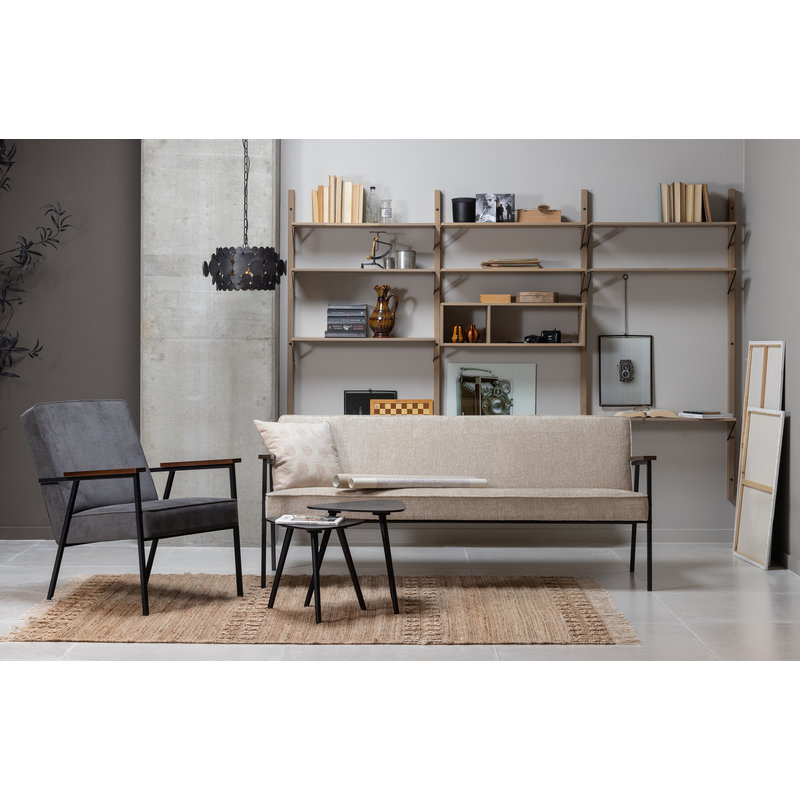 WOOOD-collectie Sally Fauteuil Antraciet