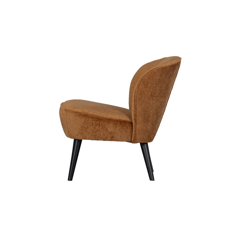 WOOOD-collectie Sara Fauteuil Structure Velvet Cognac