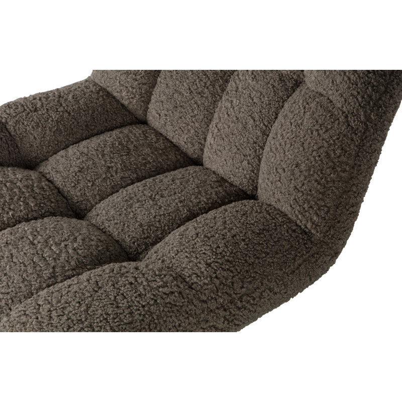 WOOOD-collectie Job Swivel Armchair Teddy Green