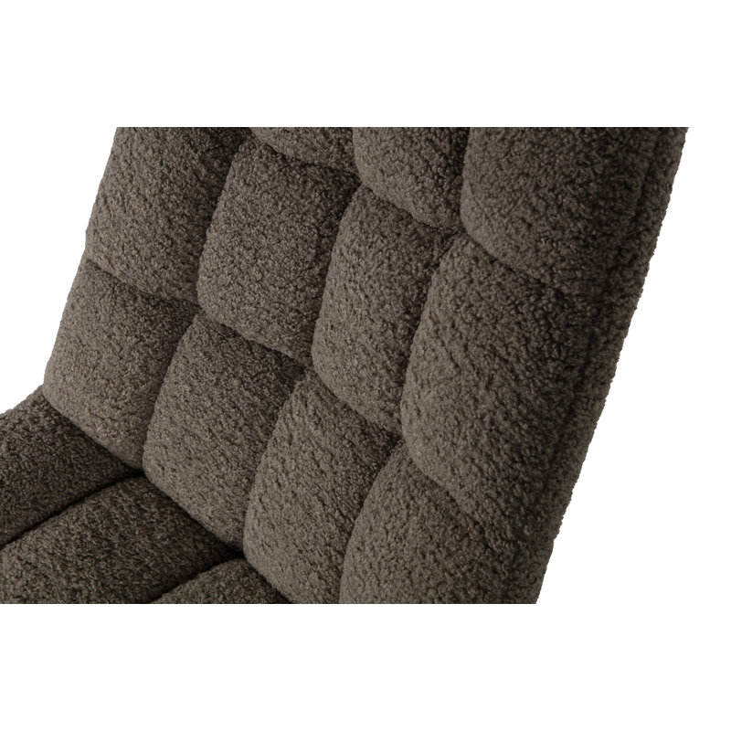 WOOOD-collectie Job Swivel Armchair Teddy Green