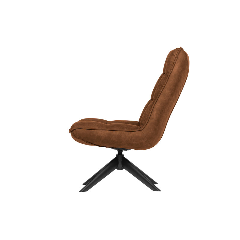 WOOOD-collectie Jouke Draaifauteuil Kunstleer Cognac