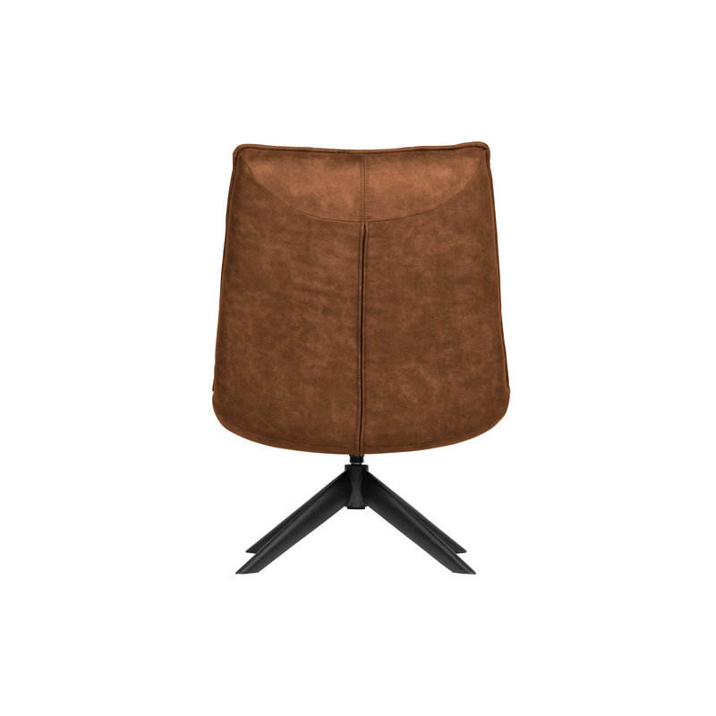 WOOOD-collectie Jouke Swivel Armchair Imitation Leather Cognac