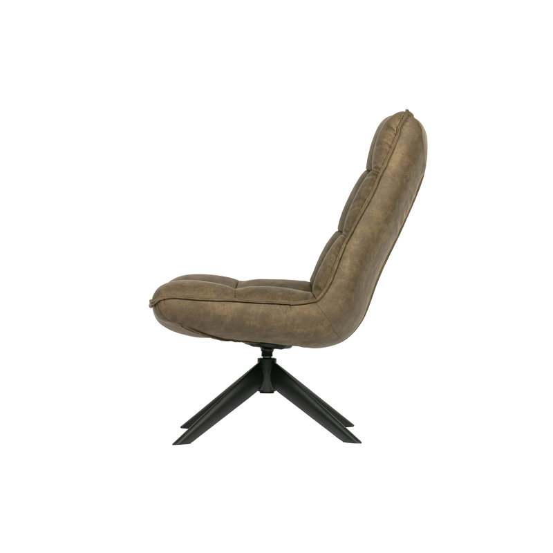 WOOOD-collectie Jouke Swivel Armchair Imitation Leather Green