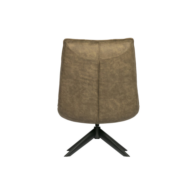 WOOOD-collectie Jouke Swivel Armchair Imitation Leather Green