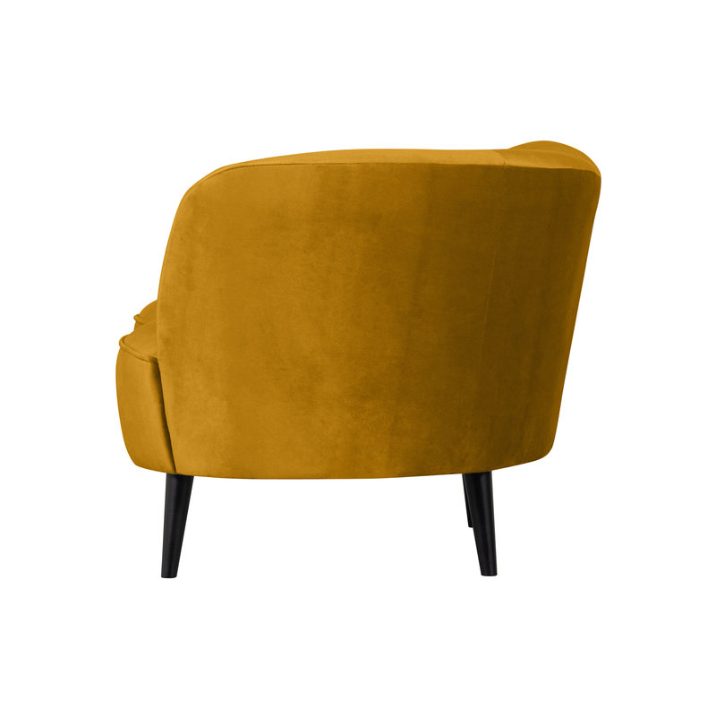 WOOOD-collectie Sara Lounge Fauteuil Rechts Fluweel Oker