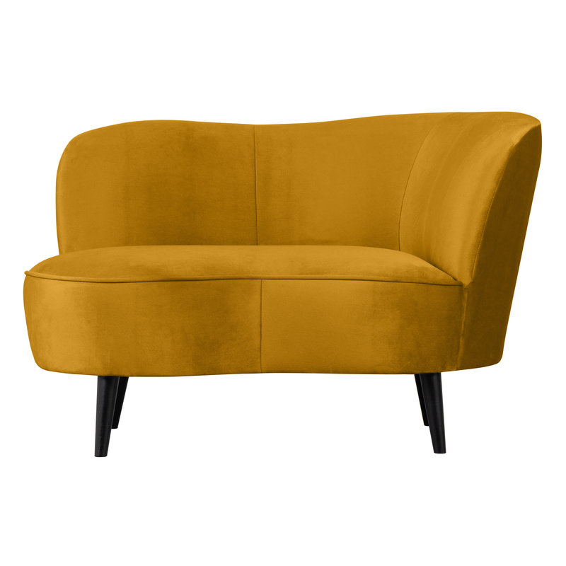 WOOOD-collectie Sara Lounge Armchair Right Velvet Ochre