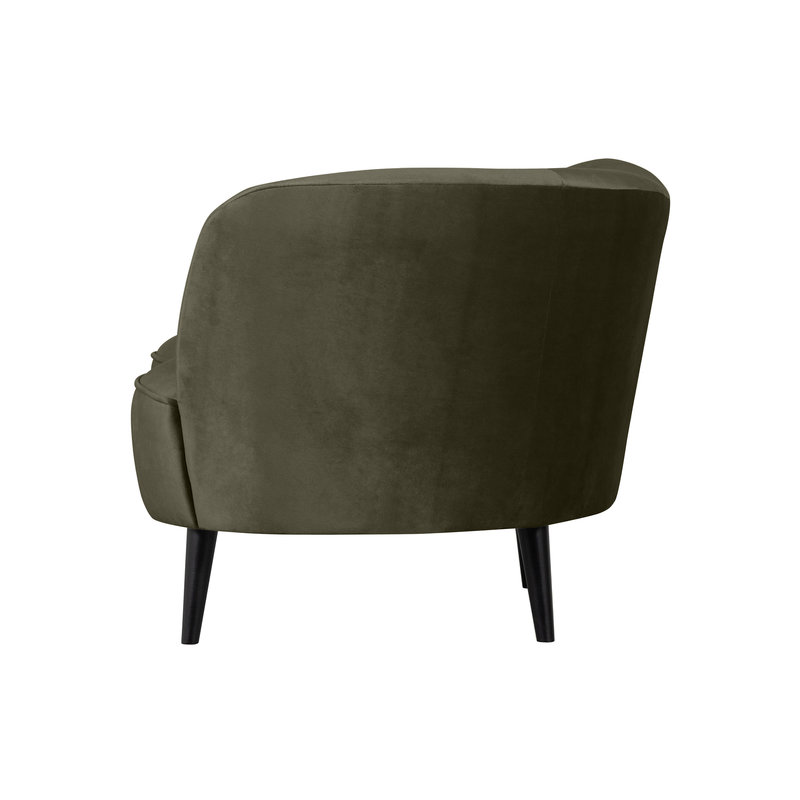 WOOOD-collectie Sara Lounge Armchair Right Velvet Warm Green