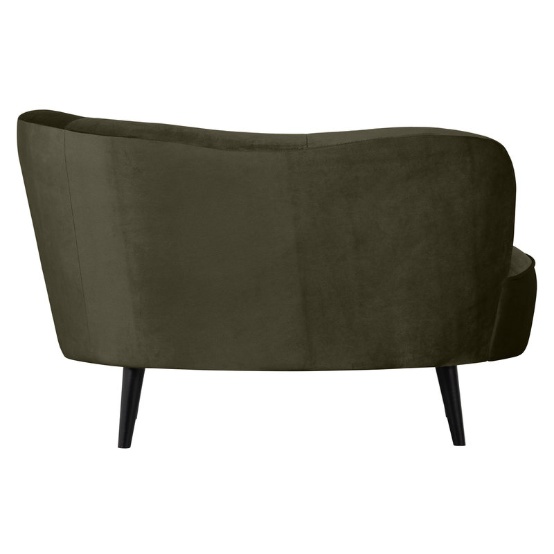 WOOOD-collectie Sara Lounge Armchair Right Velvet Warm Green