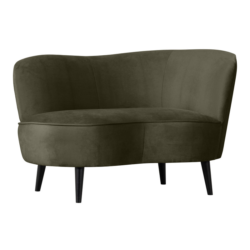 WOOOD-collectie Sara Lounge Armchair Right Velvet Warm Green