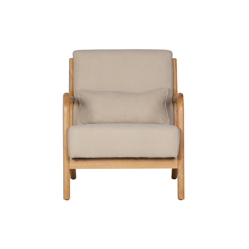 WOOOD-collectie Mark Fauteuil Geweven Stof Naturel