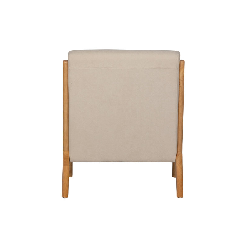 WOOOD-collectie Mark Fauteuil Geweven Stof Naturel