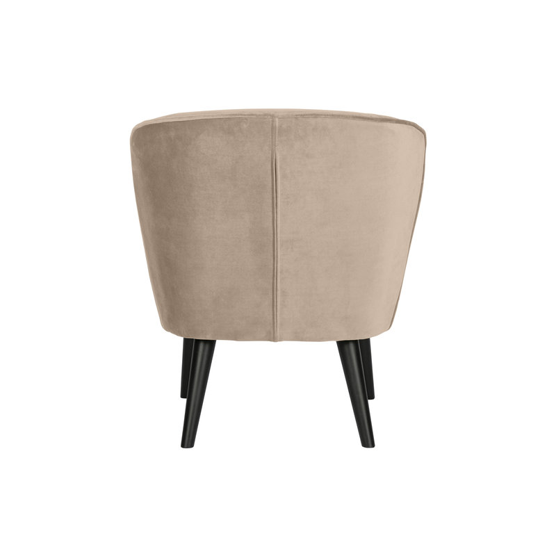 WOOOD-collectie Sara Fauteuil Fluweel Khaki