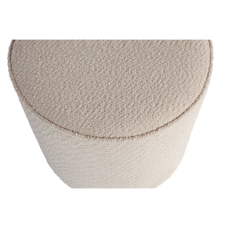 WOOOD-collectie Sara Round Pouf High Cream