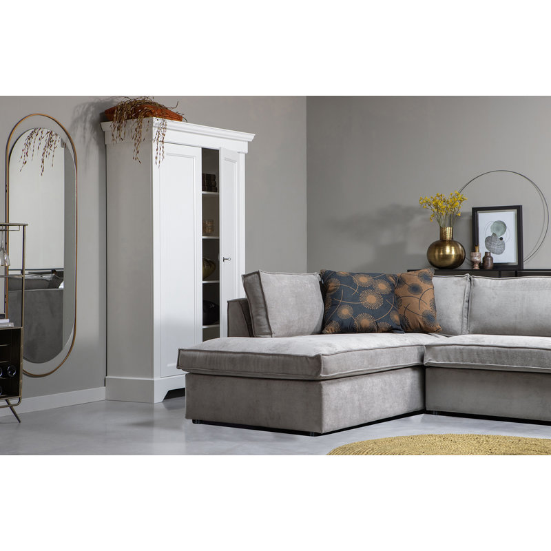 WOOOD-collectie Thomas Corner Sofa Ribcord Left Weathered Green