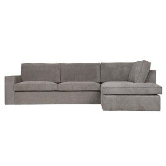 WOOOD Thomas Corner Sofa Ribcord Right Weathered Green