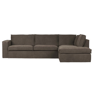 WOOOD Freddie Corner Sofa Right Brown