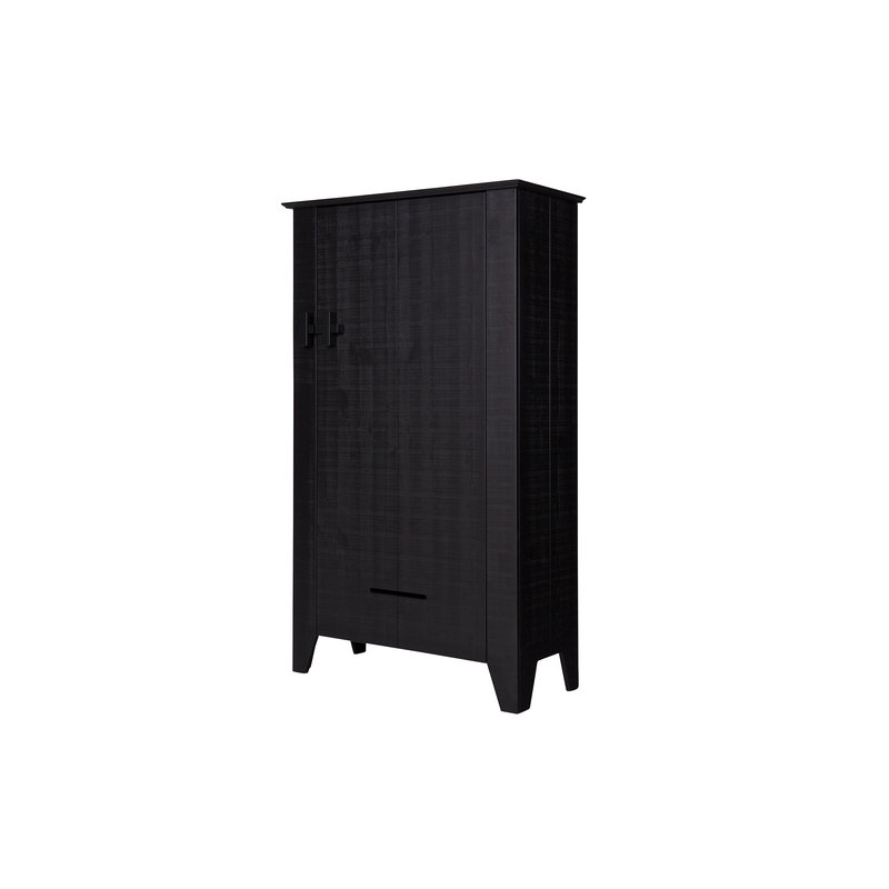 WOOOD-collectie Gijs Farmer Cabinet Rough Sawn Pine Black