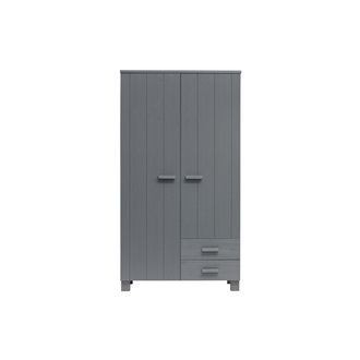 WOOOD Dennis Wardrobe Steelgrey