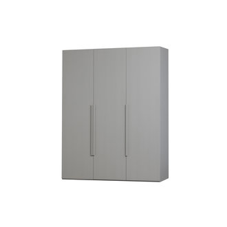 WOOOD Rens 3-doors Wardrobe Long Handle Walnut/pebble Grey