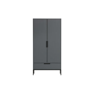 WOOOD Adam 2-deurs Kast Grenen Steel Grey