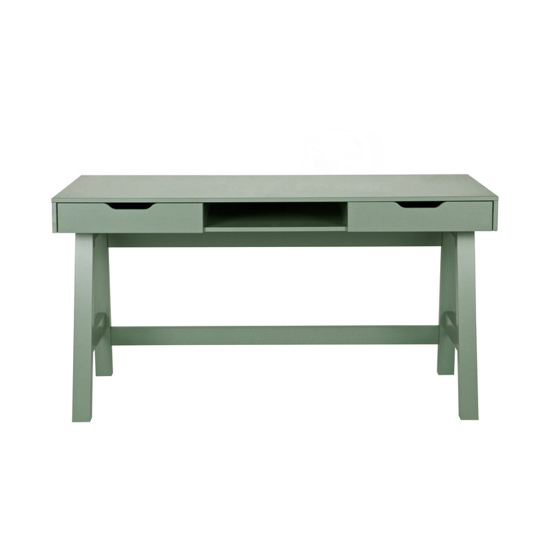 WOOOD-collectie Nikki Bureau Grenen Jadegroen